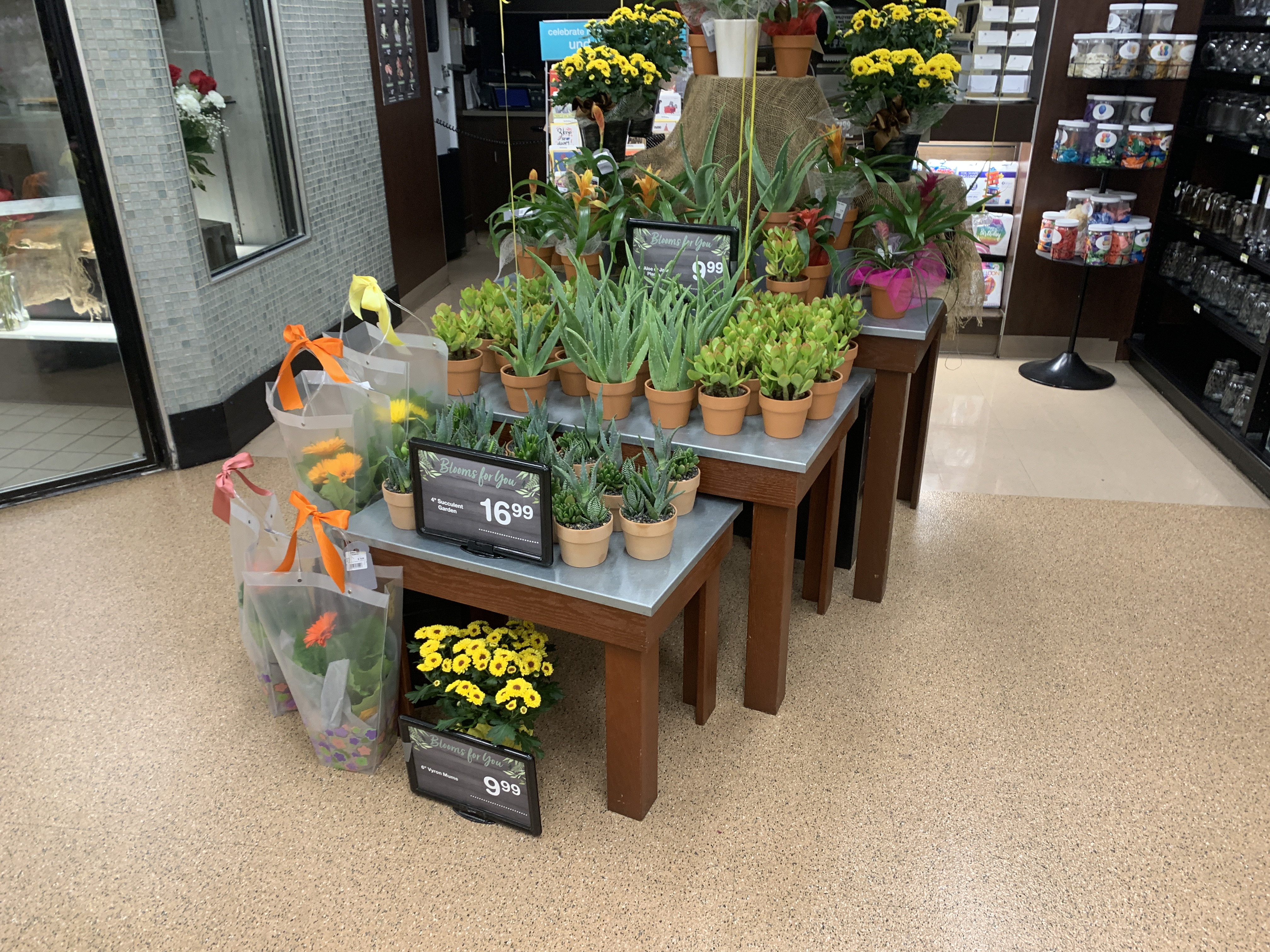 grocery store floral display